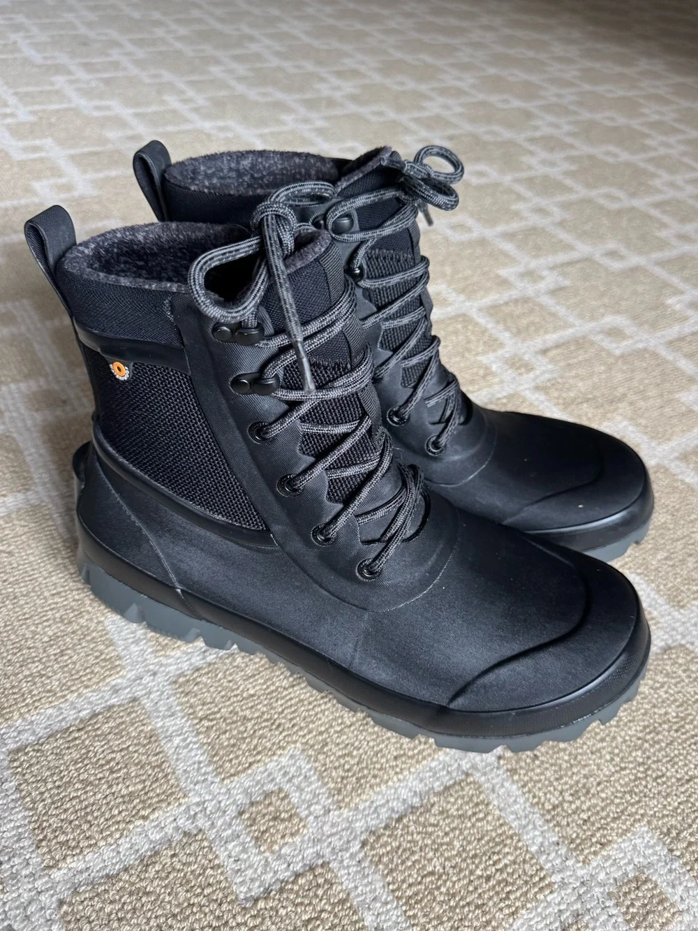 BOGS Arcata Lace Waterproof Insulated Winter Snow Boots Black Men’s Size 10